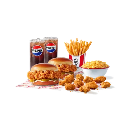 Latest KFC Menu and Prices 2026 20 2 Sandwiches + 10 pc. Nuggets Combo
