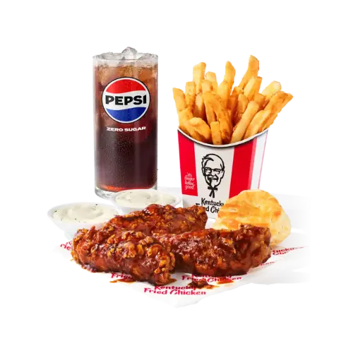 Latest KFC Menu and Prices 2026 26 Original Honey BBQ 3 pc. Tenders Combo