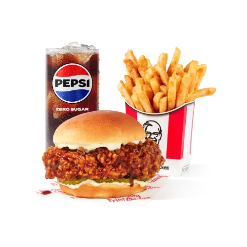 Latest KFC Menu and Prices 2026 28 Original Honey BBQ Chicken Sandwich Combo
