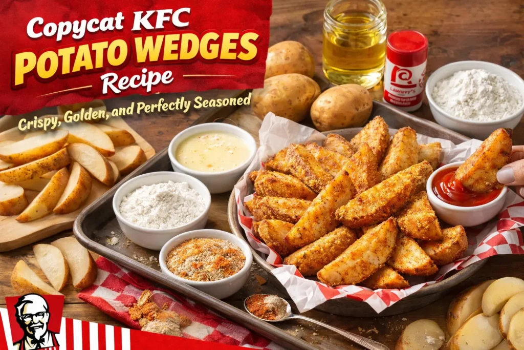 KFC Potato Wedges Availability, Price, Recipe, Review 2026 6 Copycat KFC Potato wedges recipe
