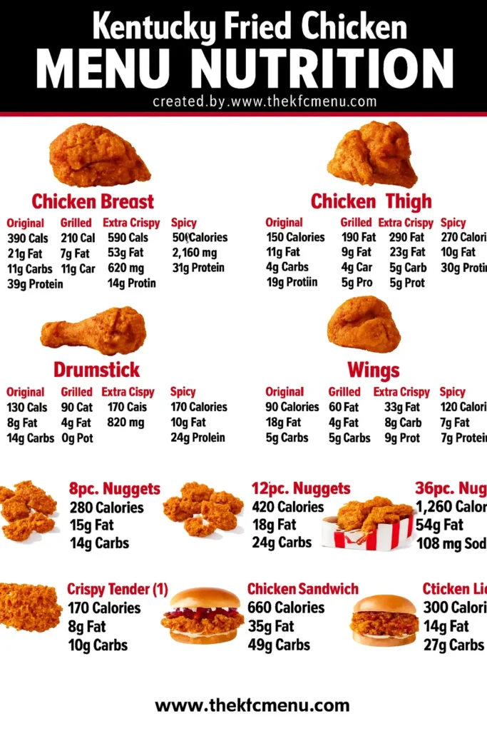 KFC Nutrition Menu, Facts, Calories & How to Order in 2026 2 KFC Nutrition Menu