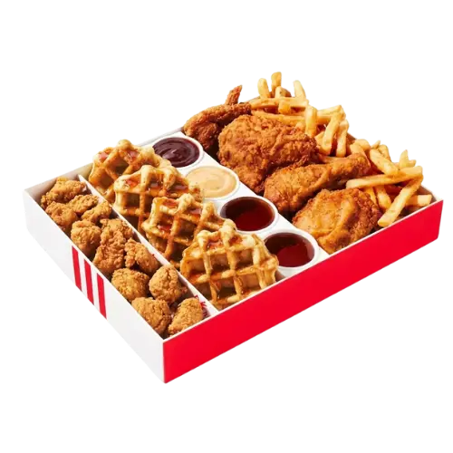KFC Chicken and Waffles Prices, Calories 2026 8 KFC Chicken & Waffles Fan Favorites Box