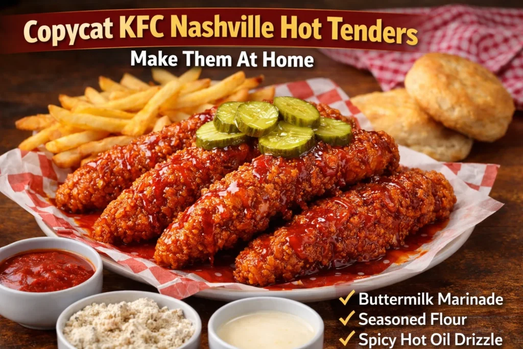 KFC Nashville Hot Tenders Combos Price & Calories 2026 6 KFC Nashville Hot Tenders Recipe