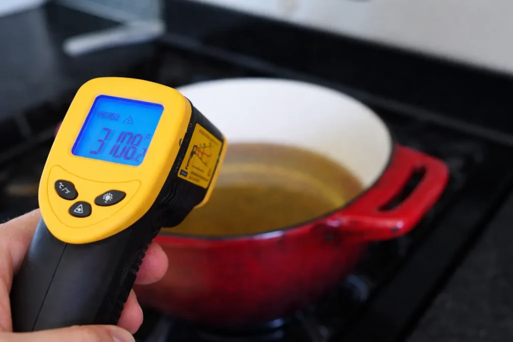 KFC Chicken Breast 7 heat the fryer to 350 degree Fahrenheit