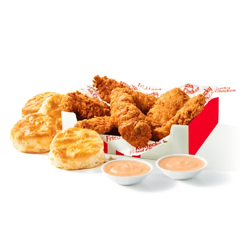Latest KFC Menu and Prices 2026 25 KFC 6 pc tenders with 4 biscuit