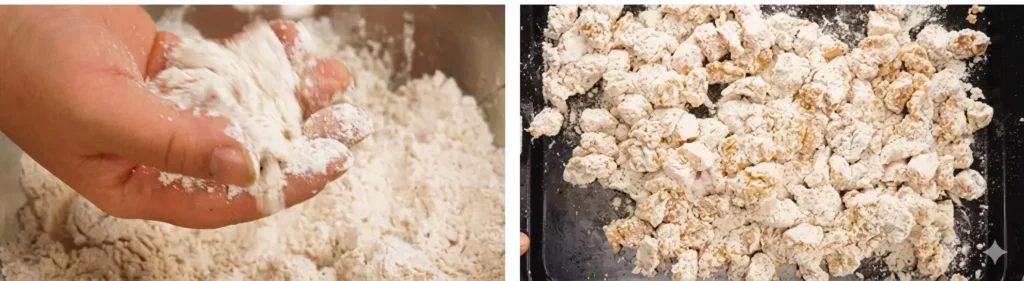 KFC Popcorn Chicken Recipe, Price & Calories 2026 11 Place coated chicken on a tray.
Keep leftover flour for a final coating before frying.