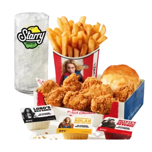 KFC Supergirl Meal With Prices, Calories & Collectibles 2026 5 KFC Supergirl Nuggets Combo Meal
